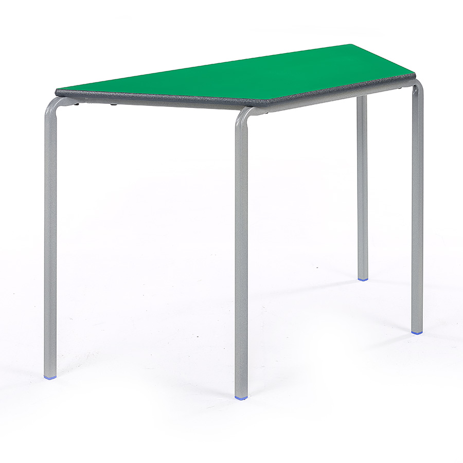 Crush Bent Stacking Classroom Table Trapezoidal Pack of 3