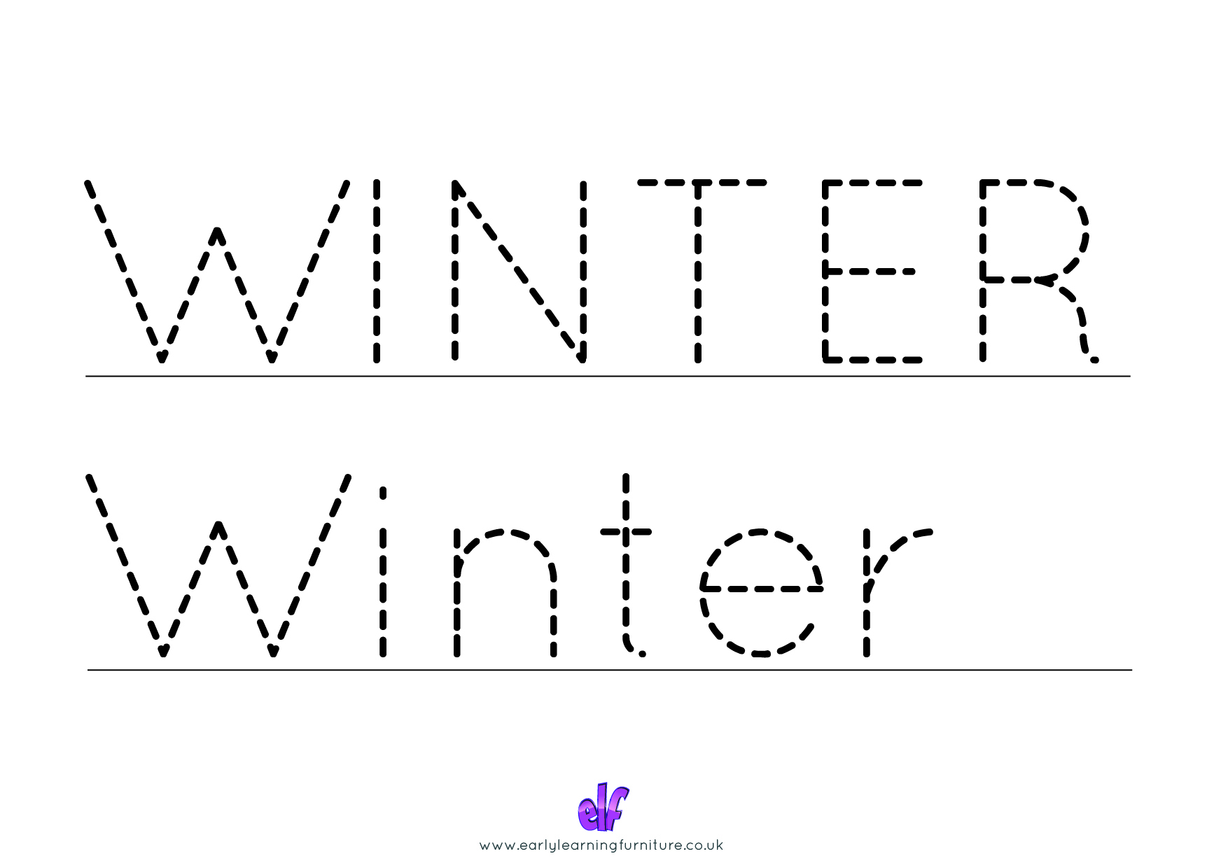 Free Teaching Resources Seasons- Writing Winter