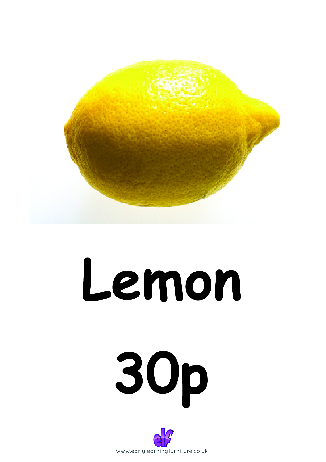 Free Teaching Resources Food- Lemon