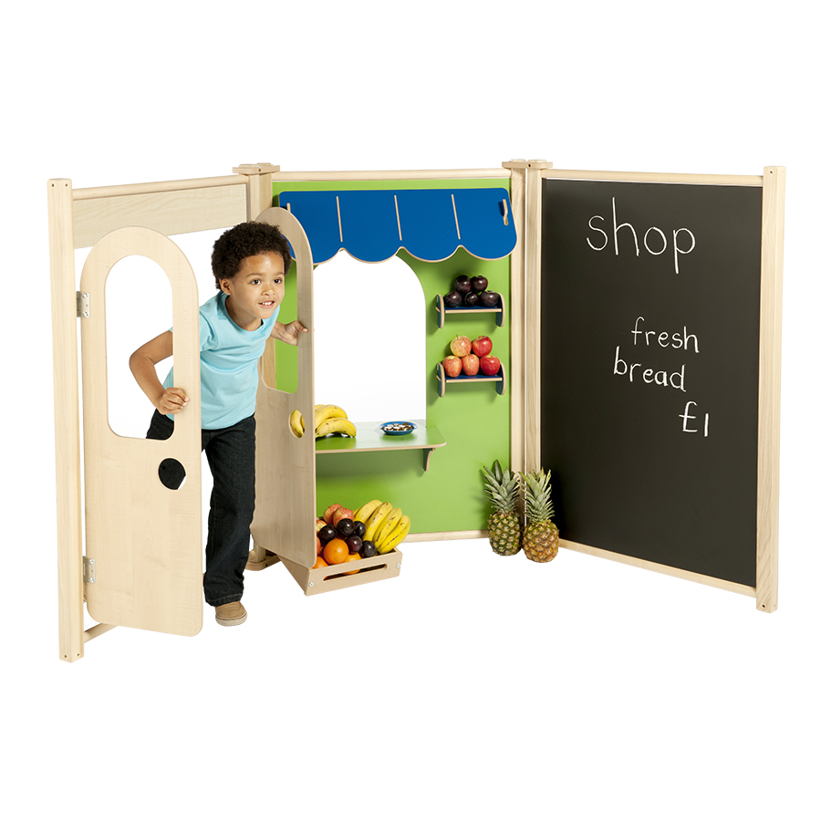 Childrens Role Play Panels Shop Set