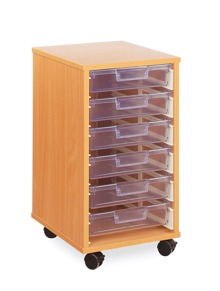 Crystal Clear Classroom Tray Storage Shallow Tray