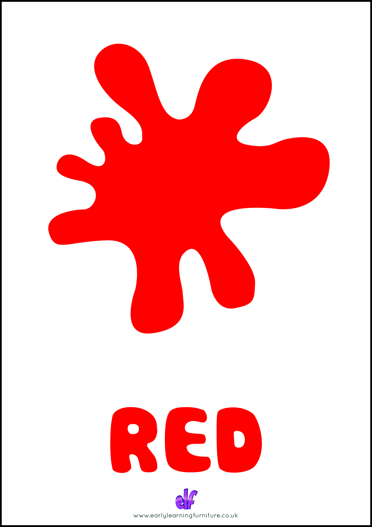 Free Teaching Resources Colours- Primary Colour Red