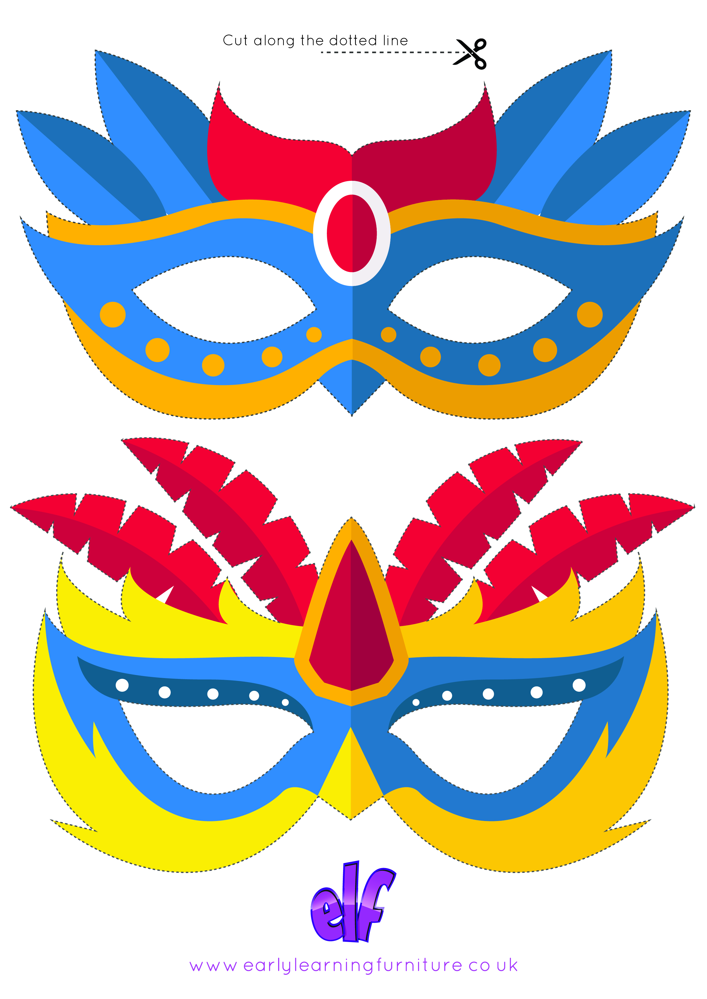 Free Teaching Resources Carnival Face Masks