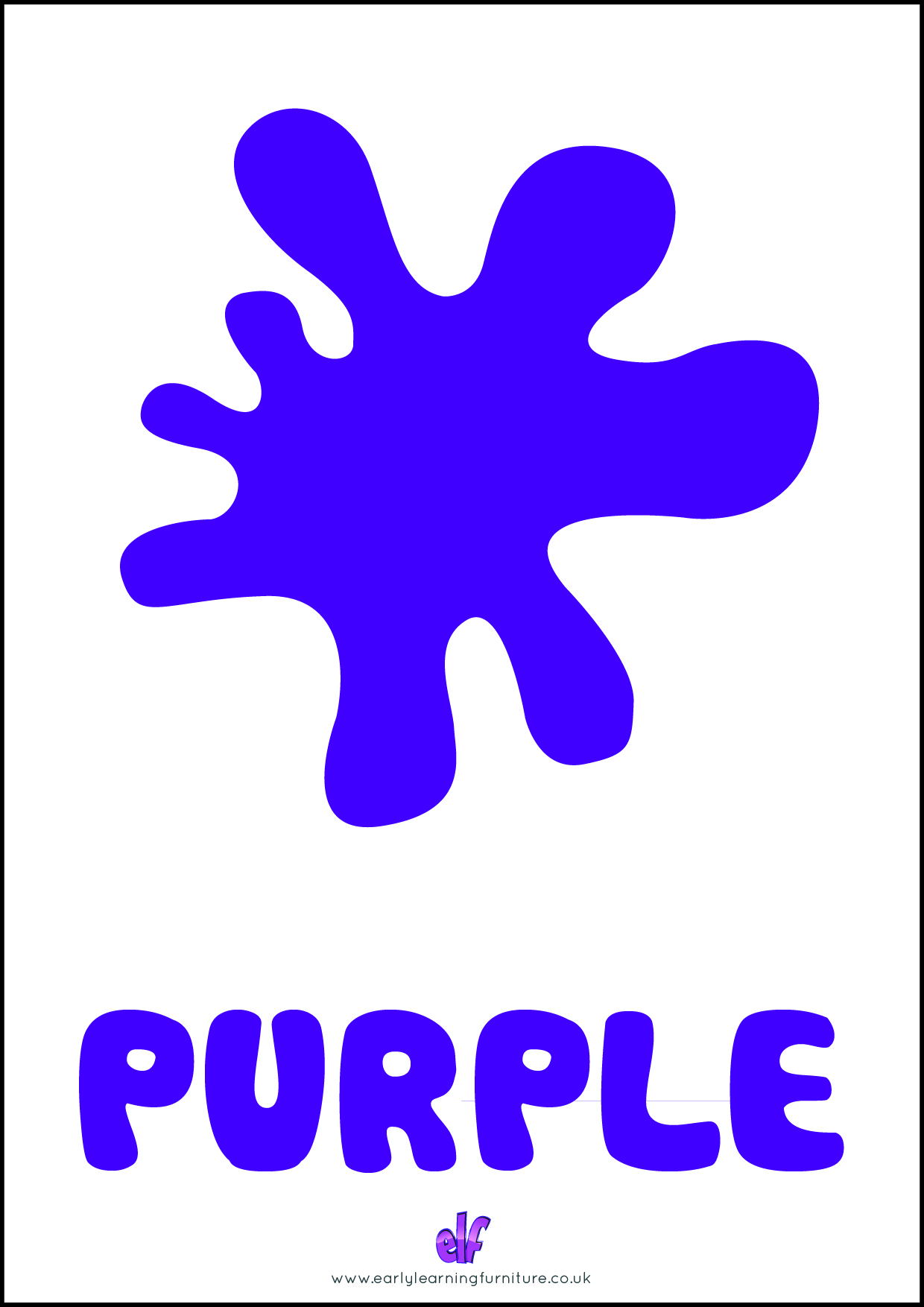 Free Teaching Resources Colours- Secondary Colour Purple