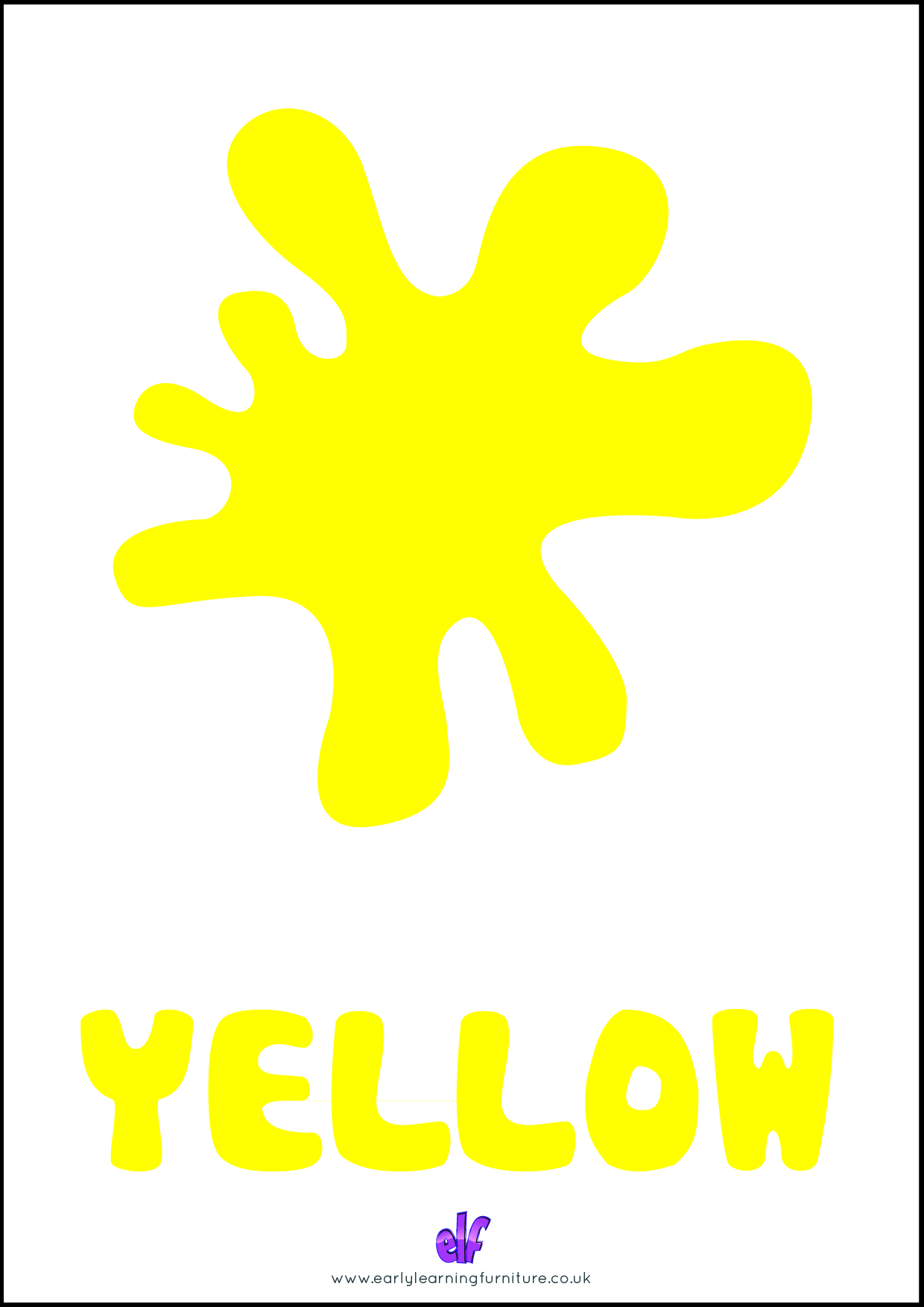 Free Teaching Resources Colours- Primary Colour Yellow