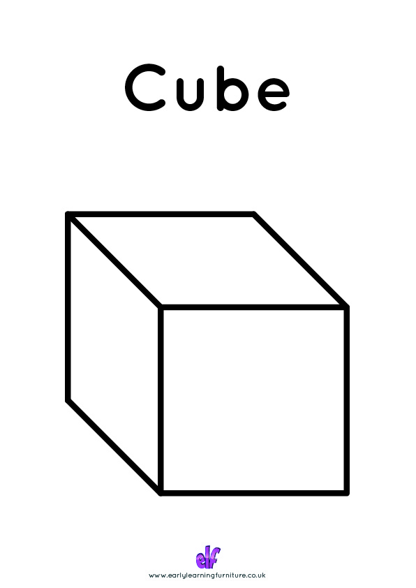 Free Teaching Resources Shapes- Cube