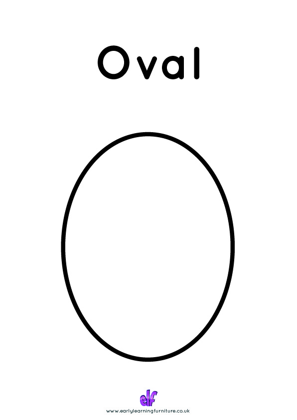 Free Teaching Resources Shapes- Oval