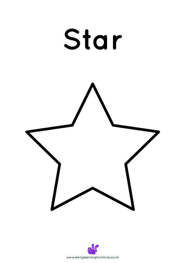 Free Teaching Resources Shapes- Star