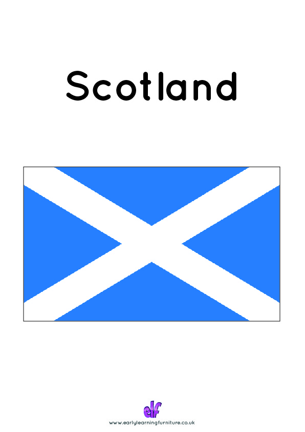 Free Teaching Resources Flags- Scotland