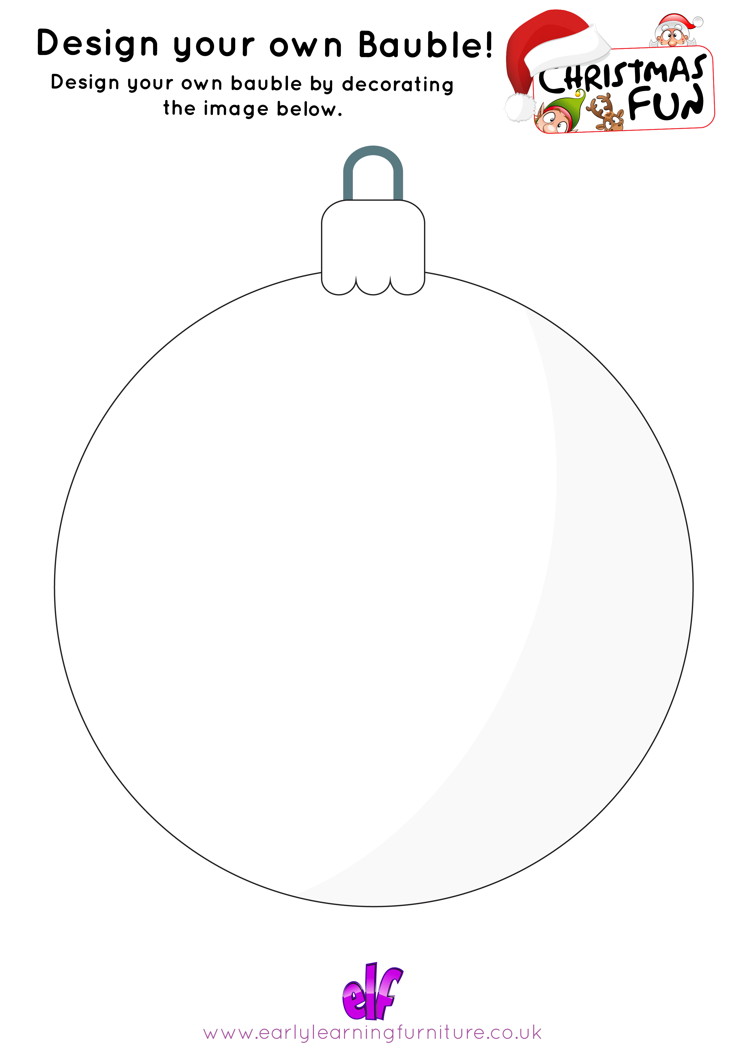 Free Teaching Resources Christmas- Bauble Design