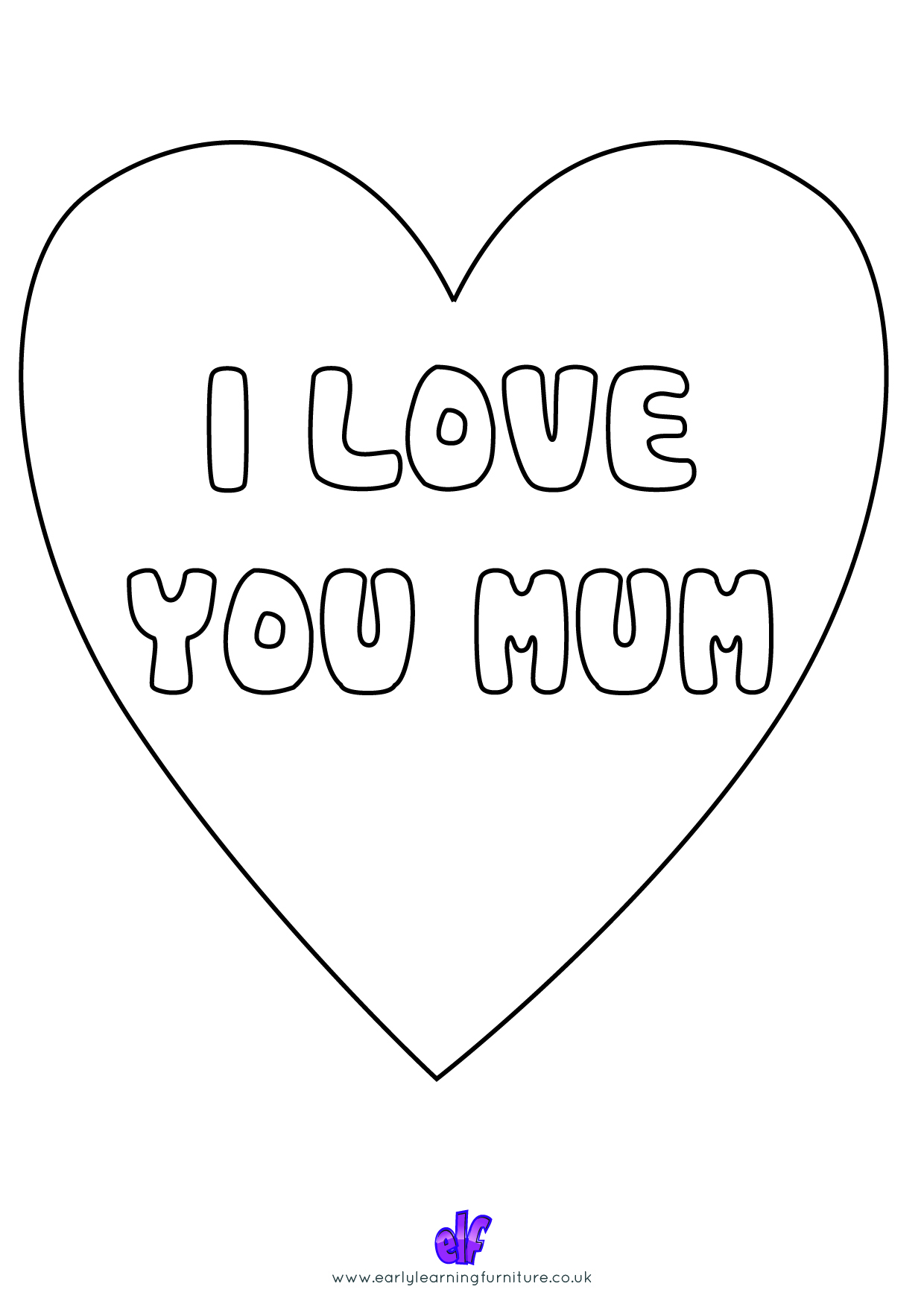 Free Teaching Resources Mothers Day- Happy Mothers Day Colour In Love