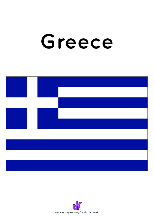 Free Teaching Resources Flags- Greece
