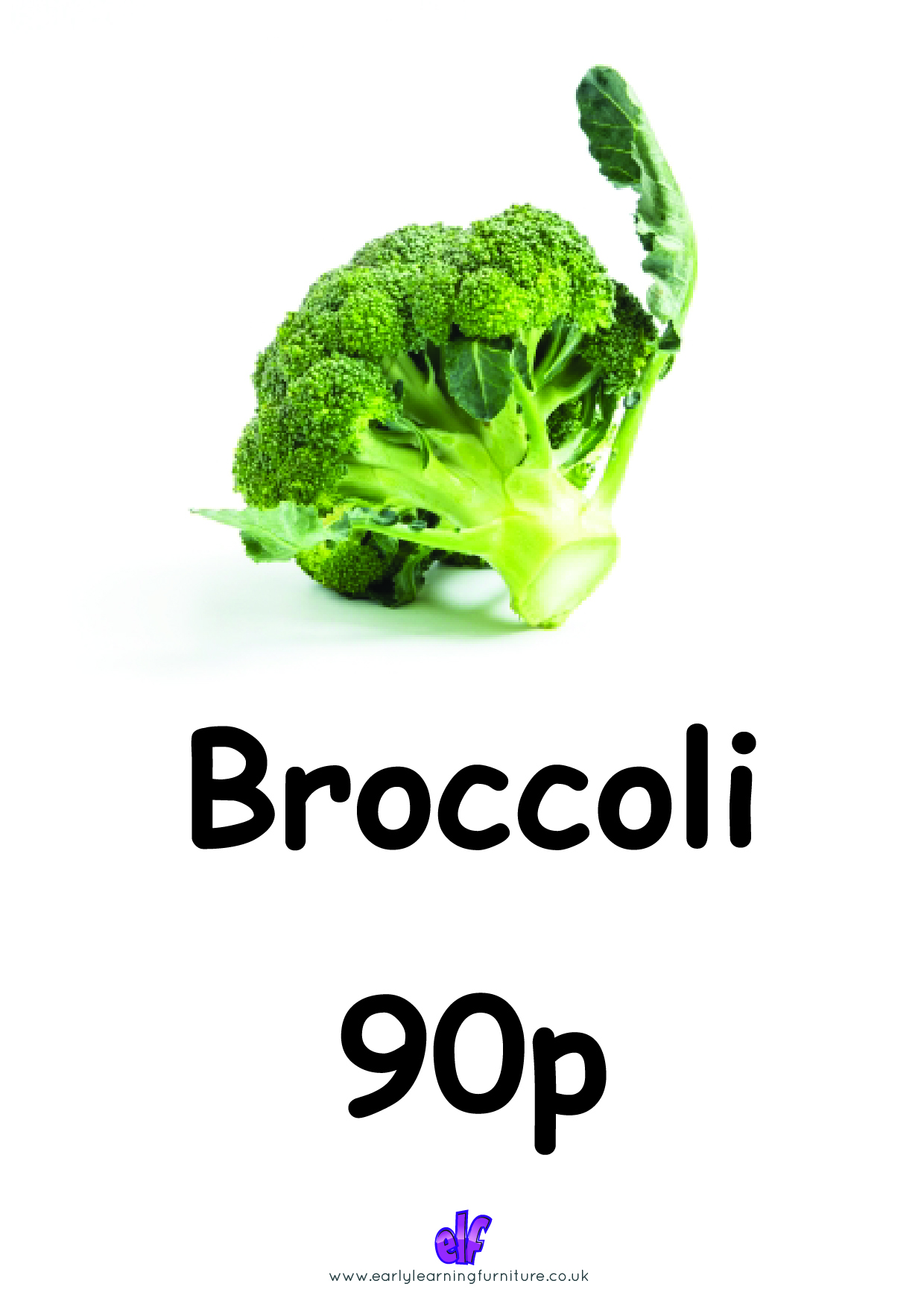 Free Teaching Resources Food- Broccoli