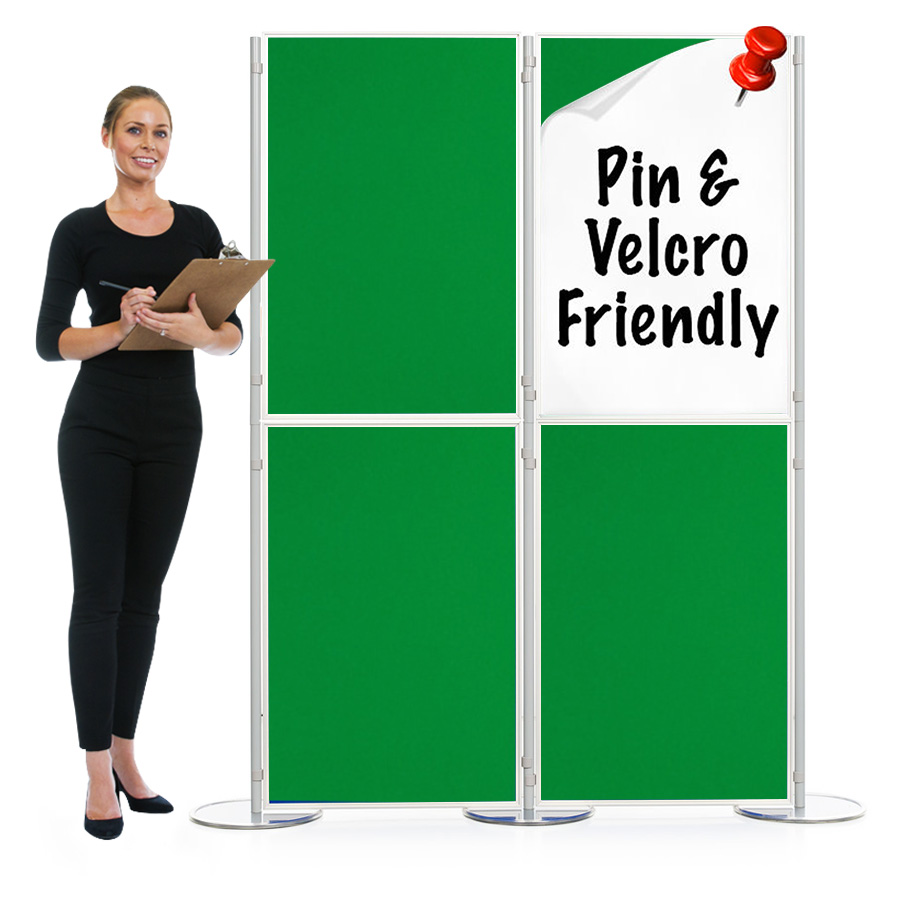 Pinnable 4 Panel And Pole School Display Boards