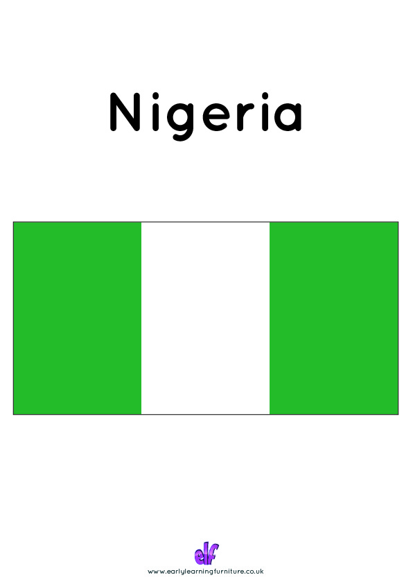 Free Teaching Resources Flags- Nigeria