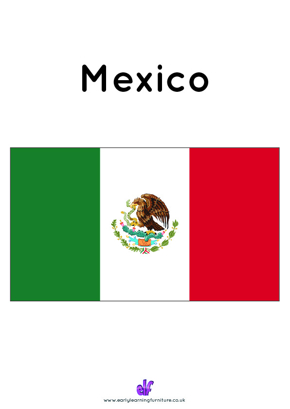 Free Teaching Resources Flags- Mexico