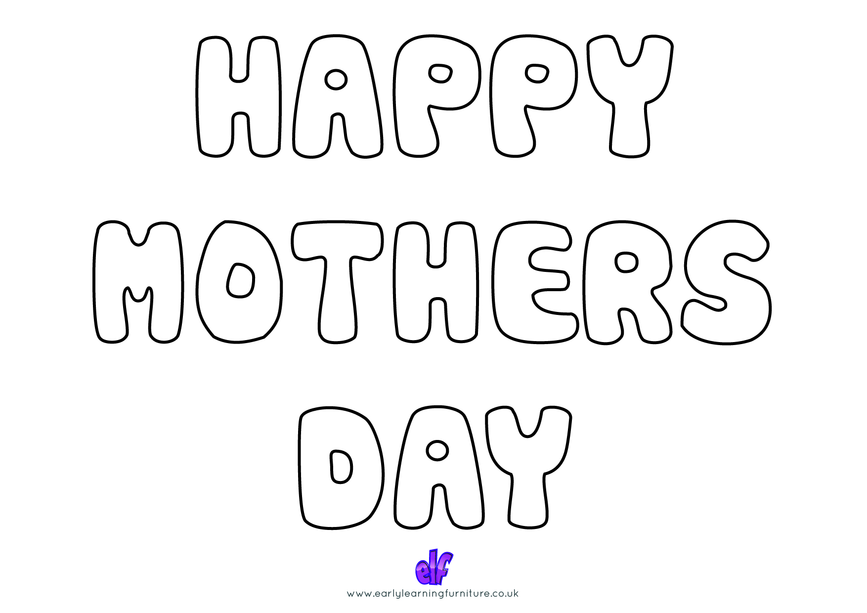 Free Teaching Resources Mothers Day- Happy Mothers Day Colour In 2