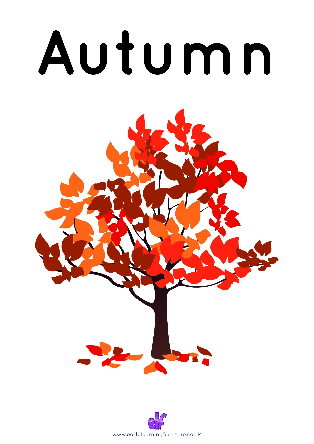 Free Teaching Resources Seasons- Autumn Tree