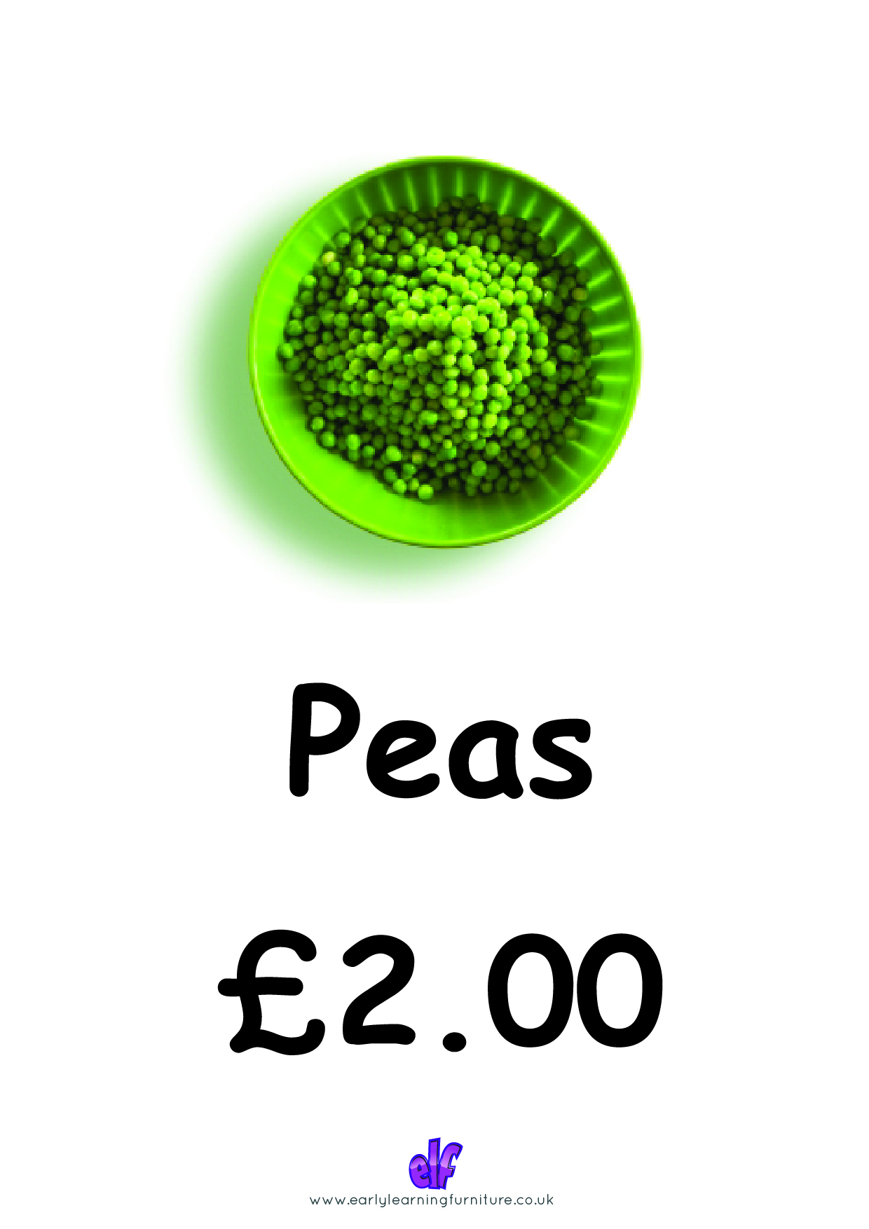 Free Teaching Resources Food- Peas