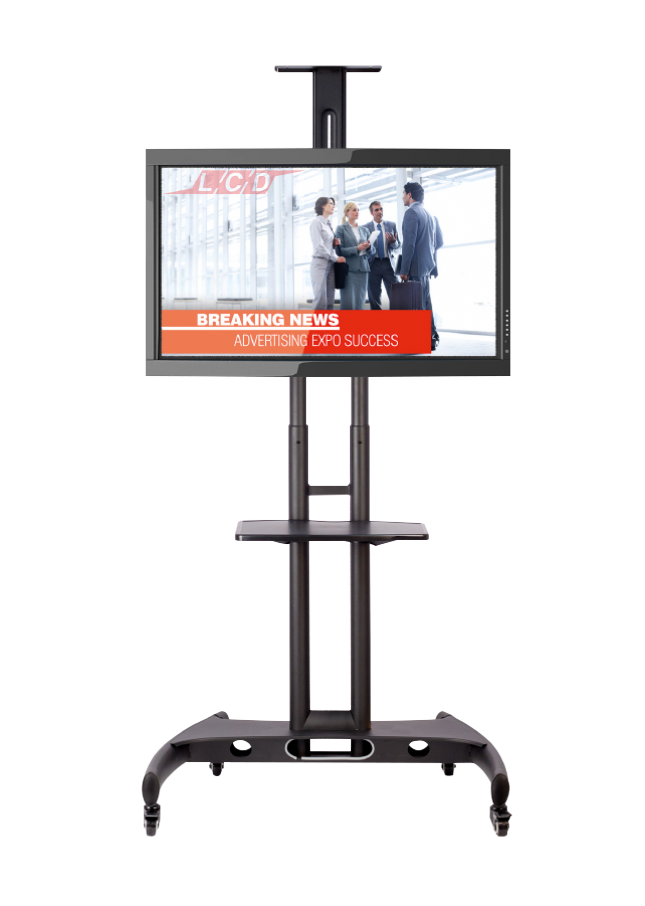 School Mobile TV and Monitor Stand on Wheels
