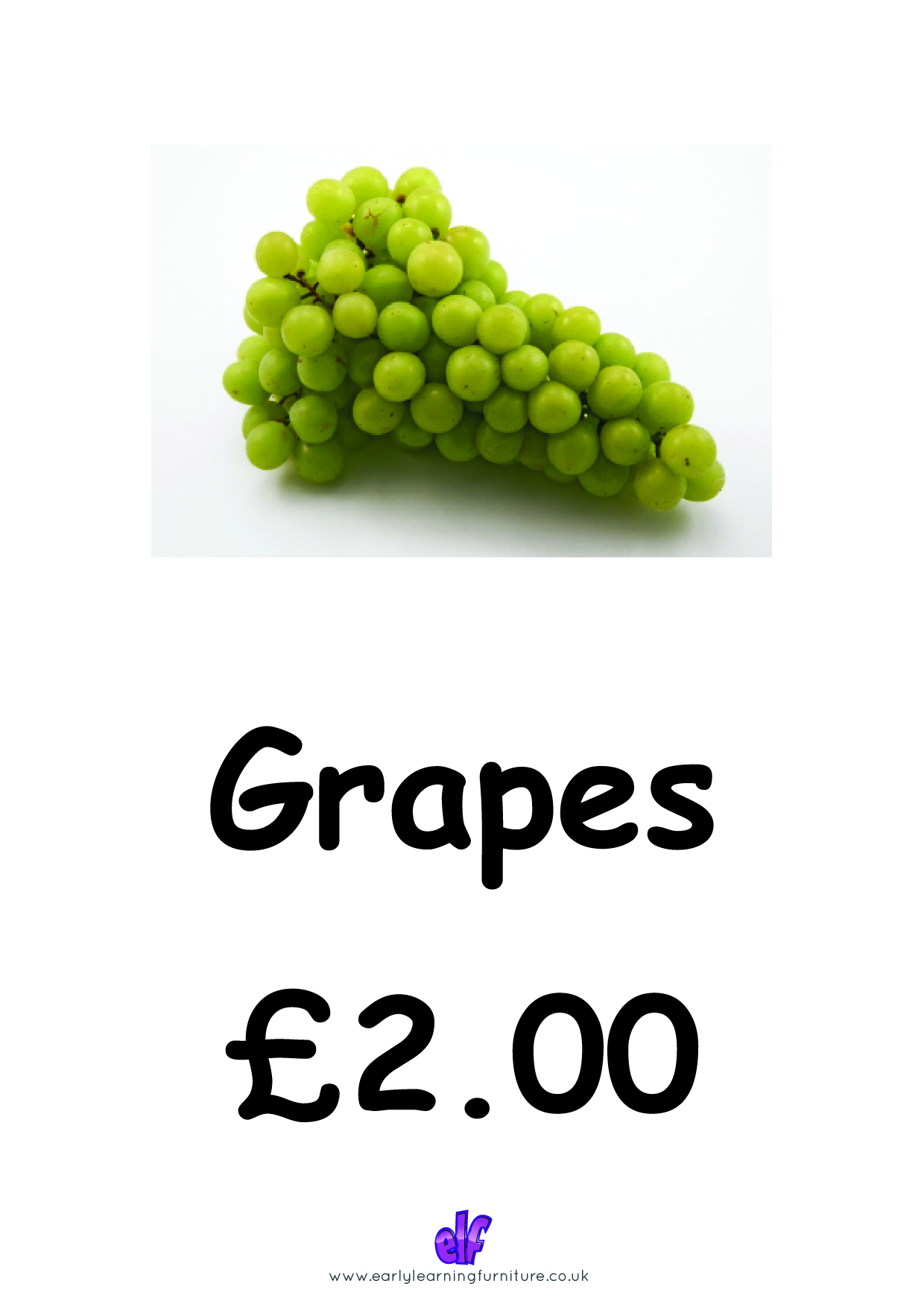 Free Teaching Resources Food- Grapes