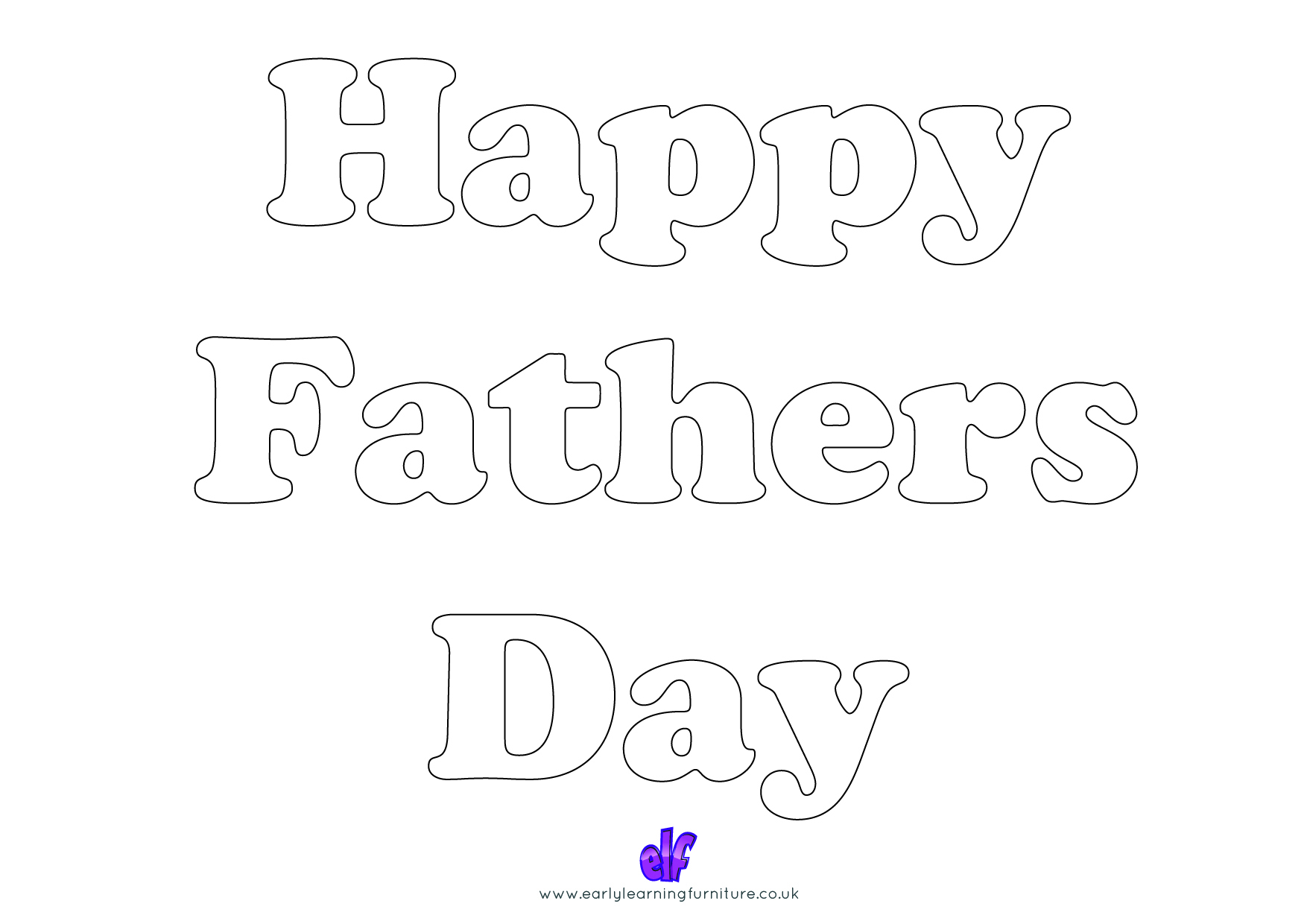 Free Teaching Resources Fathers Day- Colour In