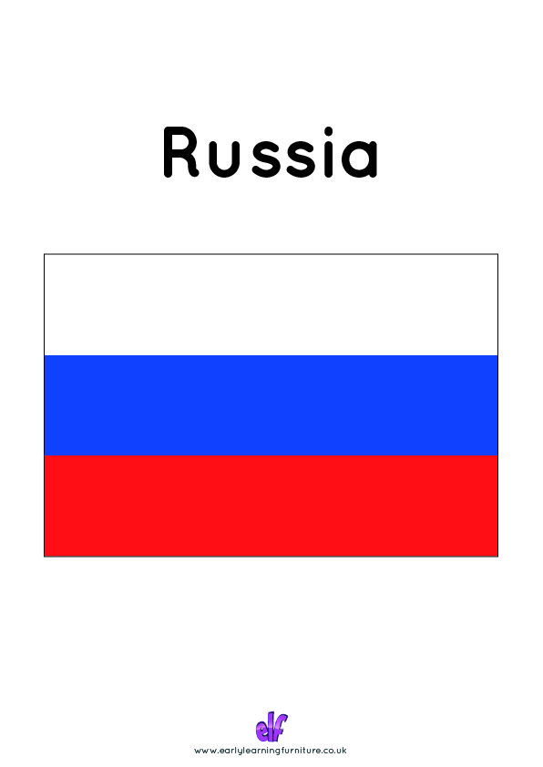 Free Teaching Resources Flags- Russia
