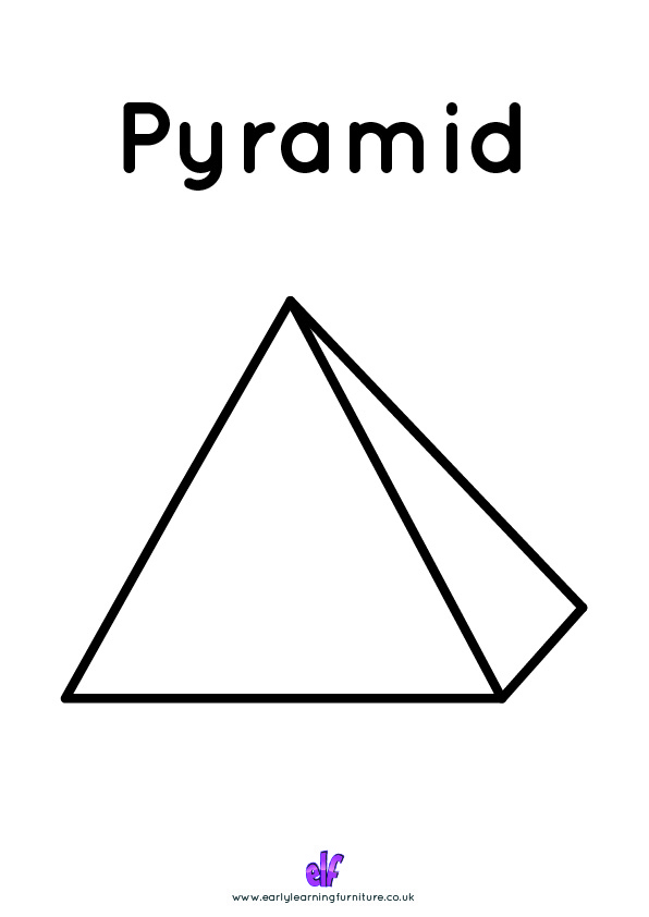 Free Teaching Resources Shapes- Pyramid 