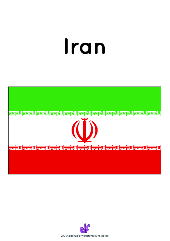 Free Teaching Resources Flags- Iran