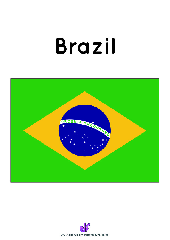 Free Teaching Resources Flags- Brazil