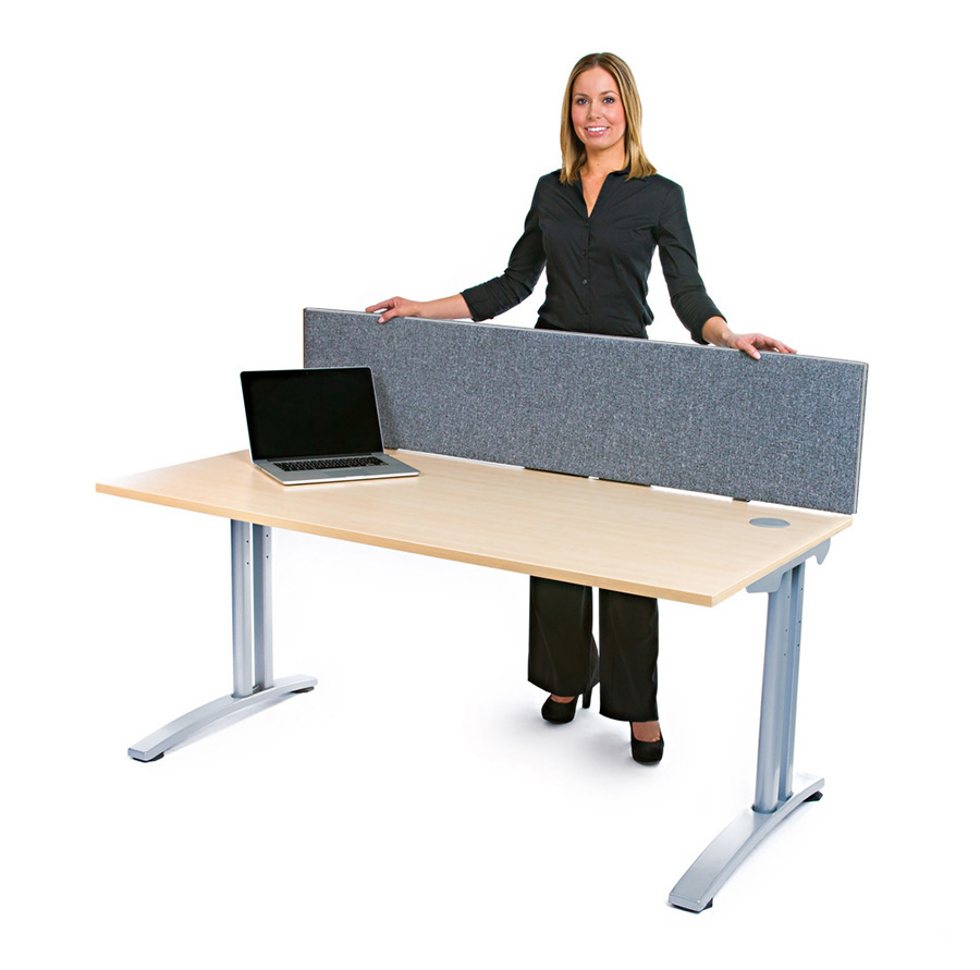 Standard Acoustic Desk Dividers Straight