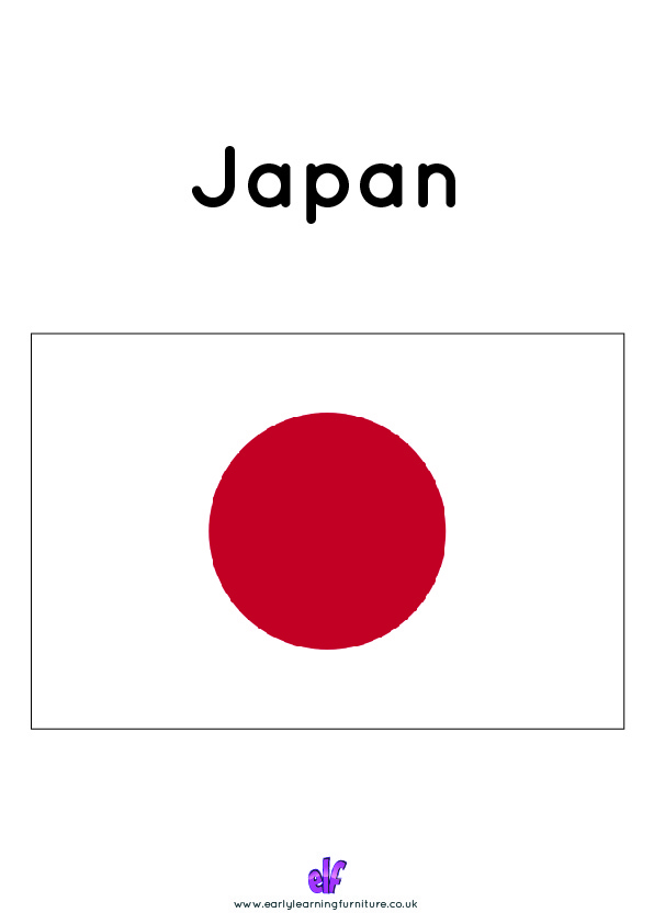 Free Teaching Resources Flags- Japan