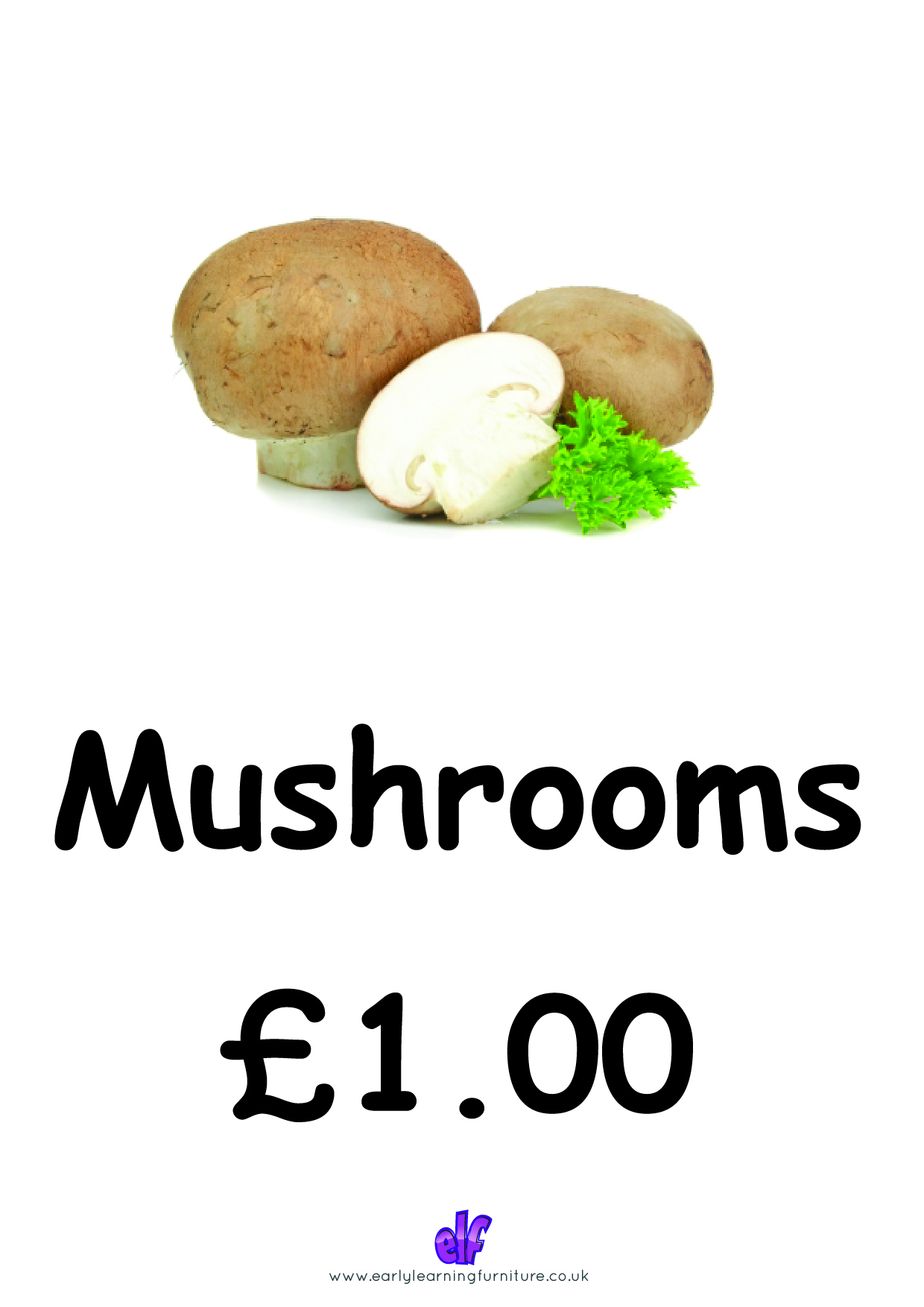 Free Teaching Resources Food- Mushrooms