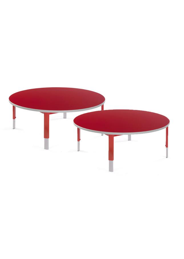 Start Right Height Adjustable Classroom Table Circular Pack of 2
