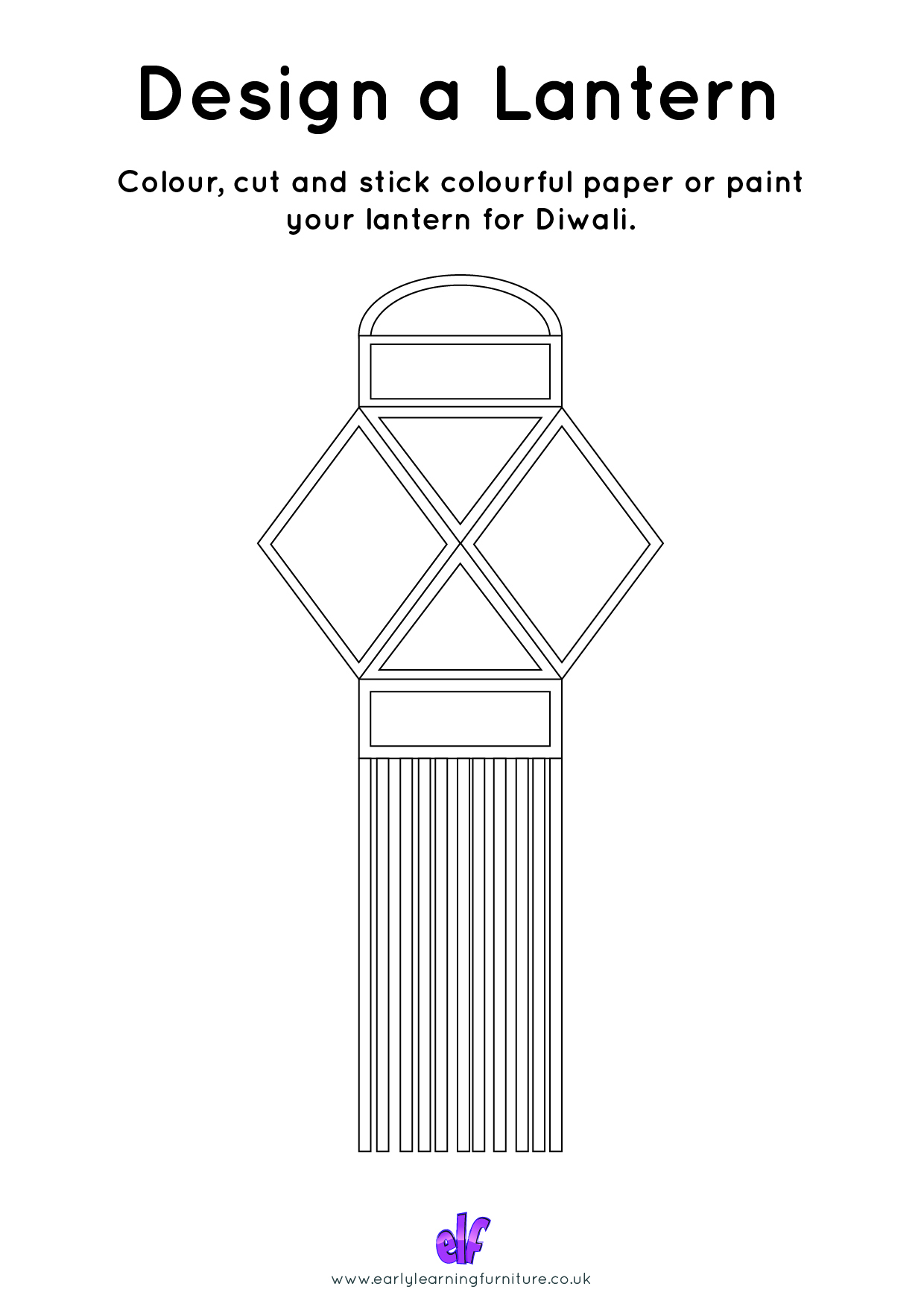 Free Teaching Resources Diwali- Design A Lantern