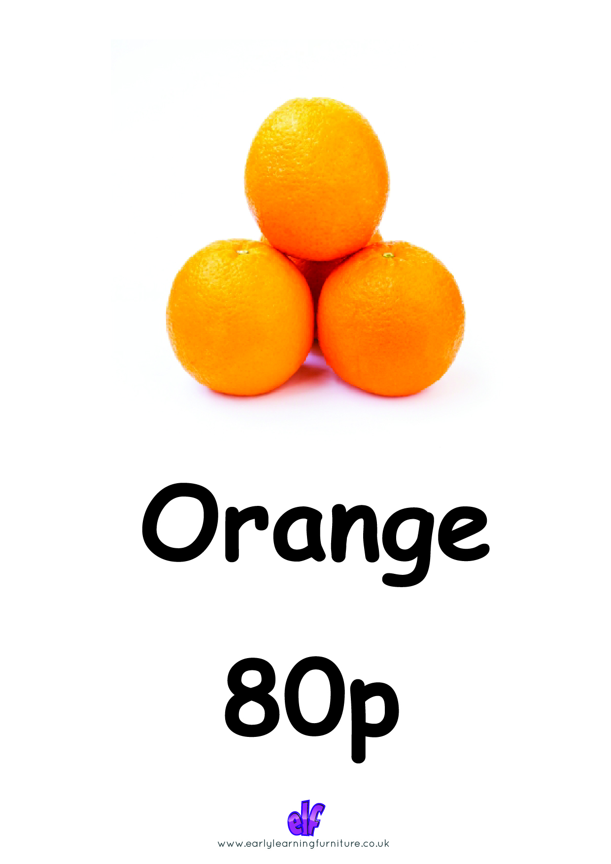 Free Teaching Resources Food- Orange