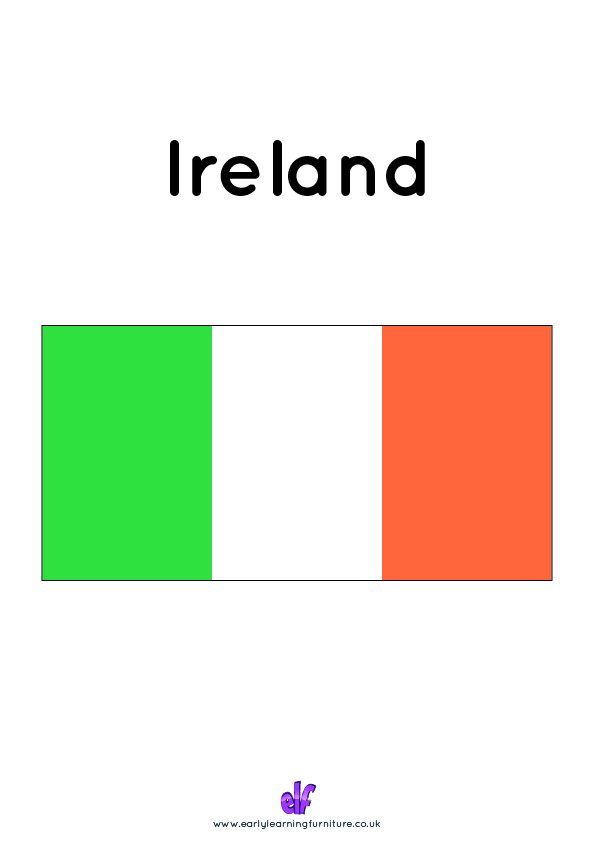Free Teaching Resources Flags- Ireland