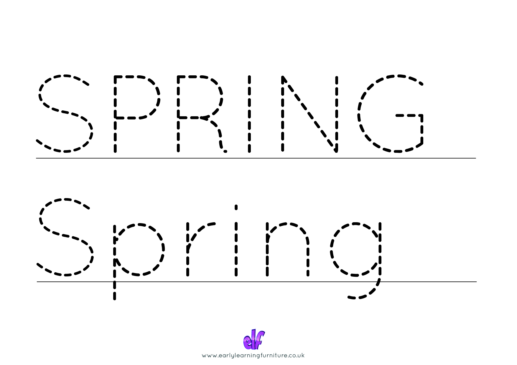 Free Teaching Resources Seasons- Writing Spring 