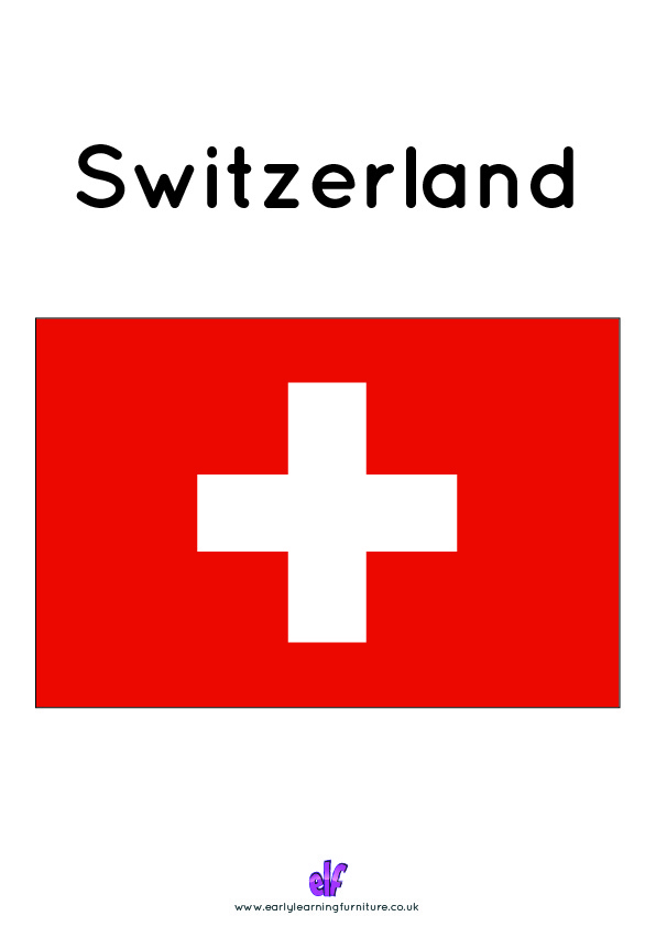 Free Teaching Resources Flags- Switzerland