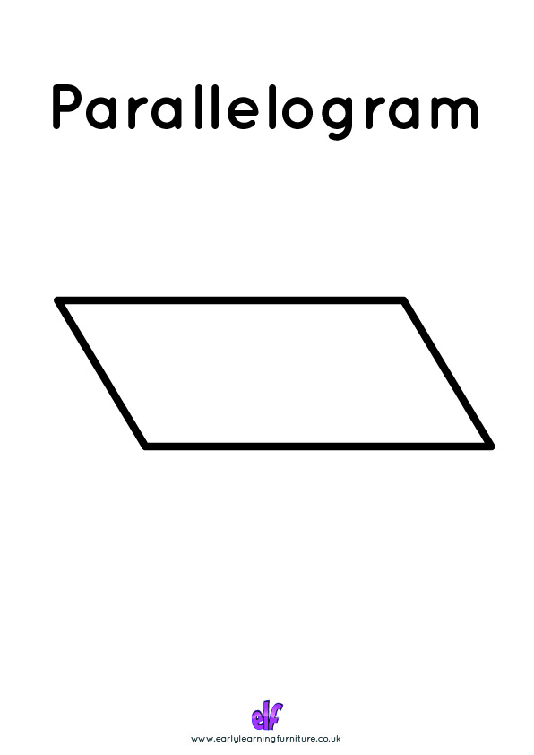 Free Teaching Resources Shapes- Parallelogram 