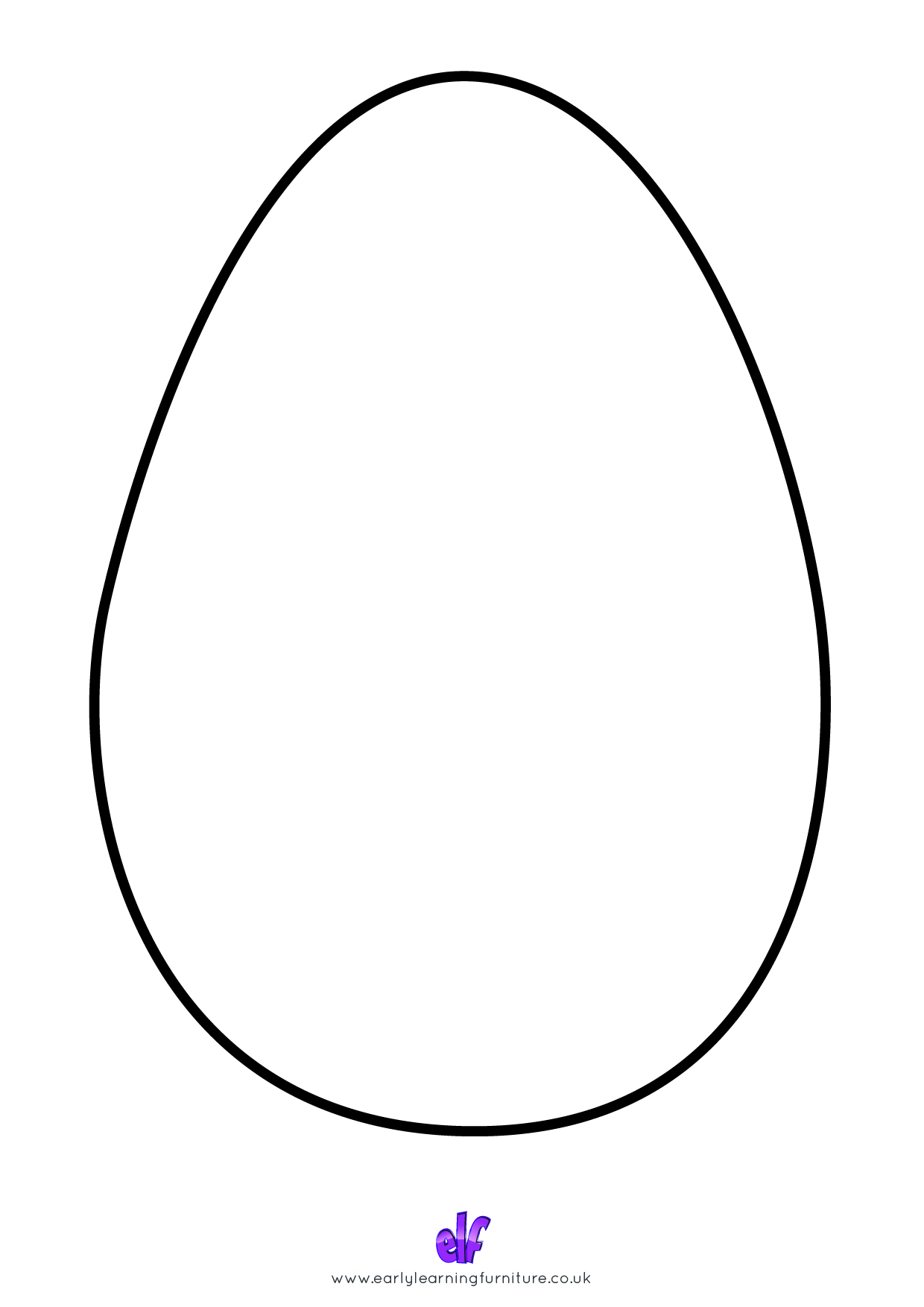 Free Teaching Resources Easter- Colour Your Own Egg