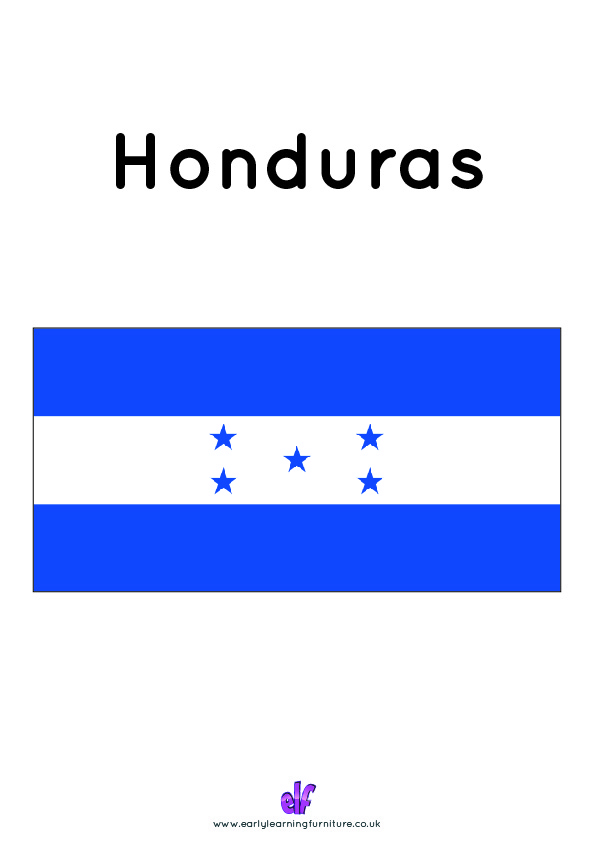 Free Teaching Resources Flags- Honduras