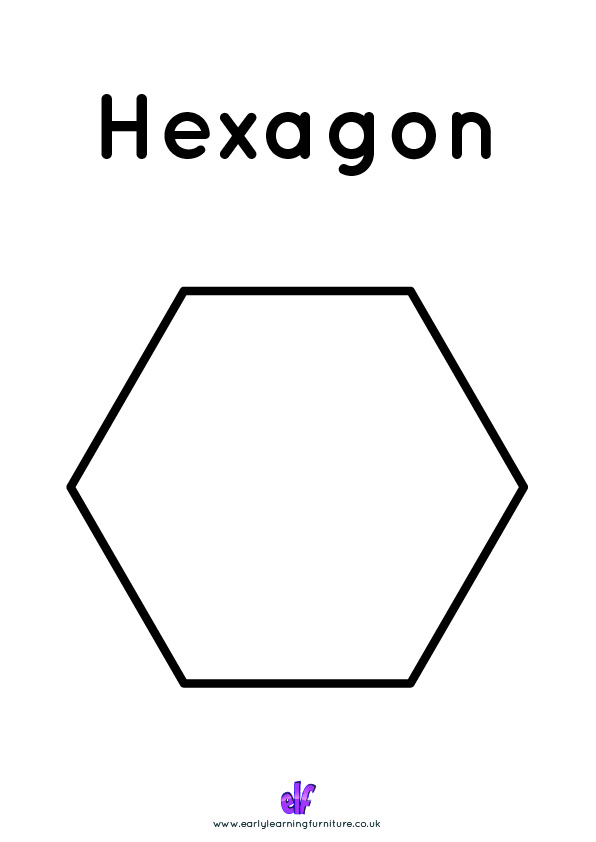 Free Teaching Resources Shapes- Hexagon