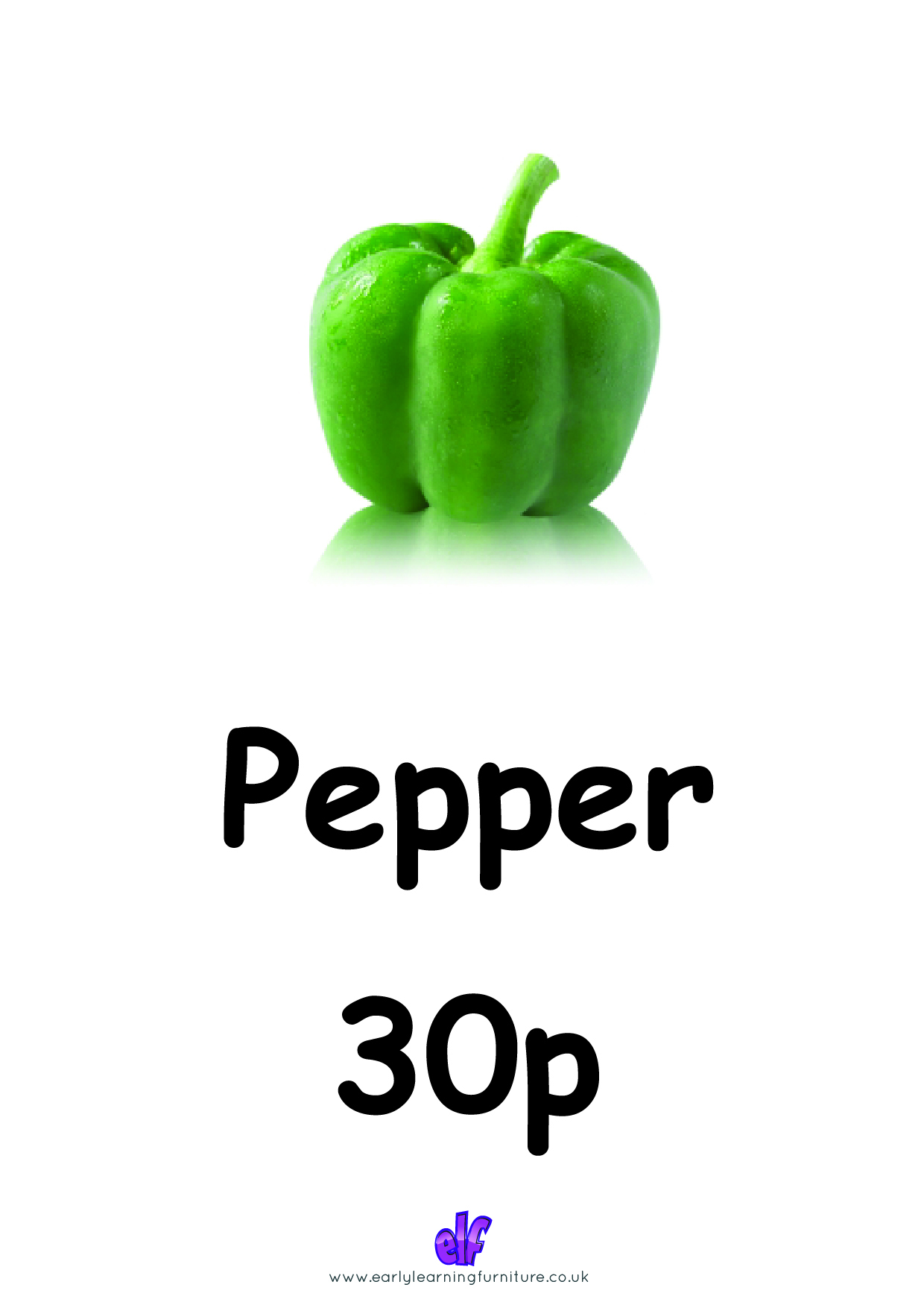 Free Teaching Resources Food- Pepper