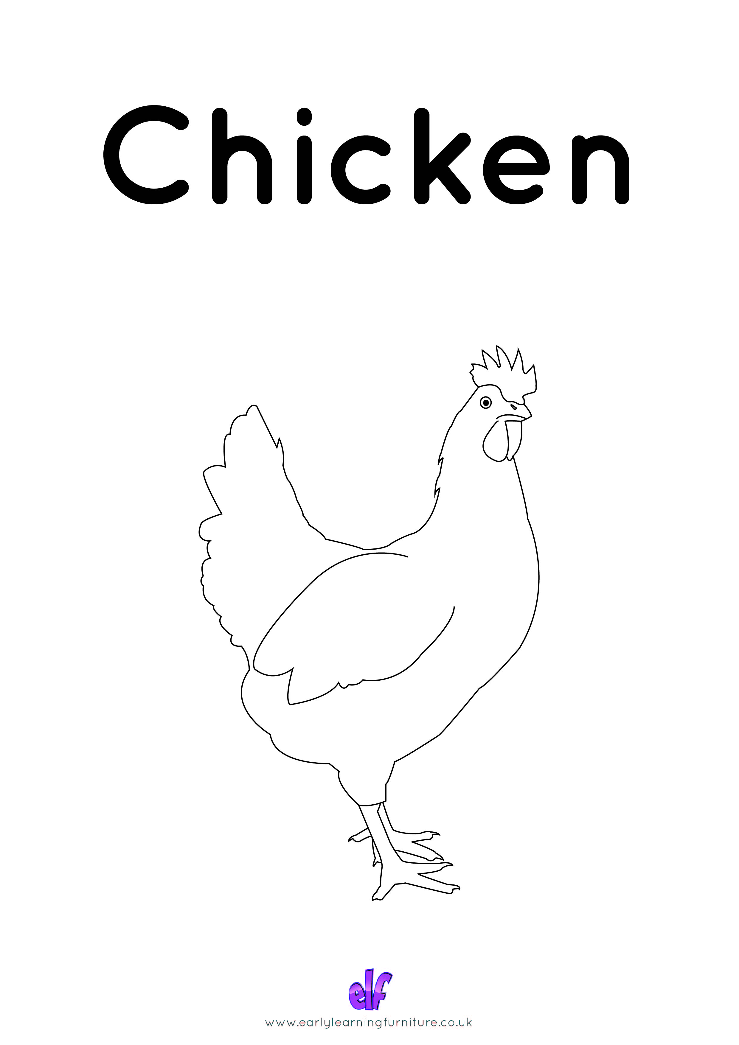 Free Teaching Resources Farm Animals- Chicken